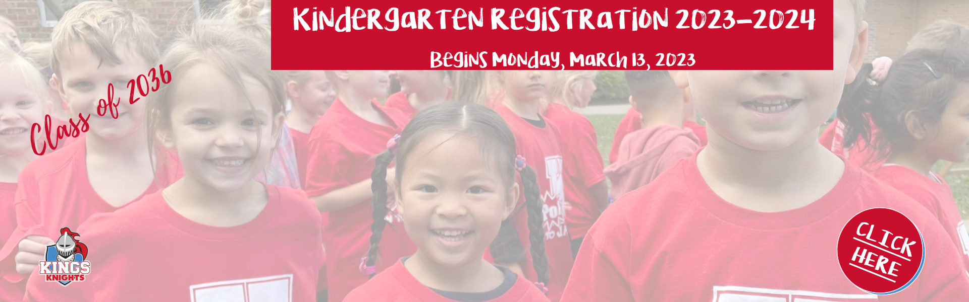 kindergarten registration begins March 13
